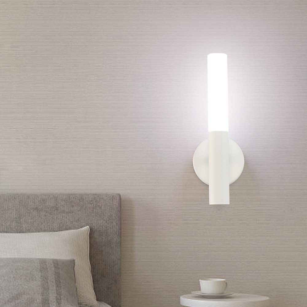 Rechargeable Stick-On Wall Light | Slim Cylinder Sconce with Motion Sensor & Magnetic Base