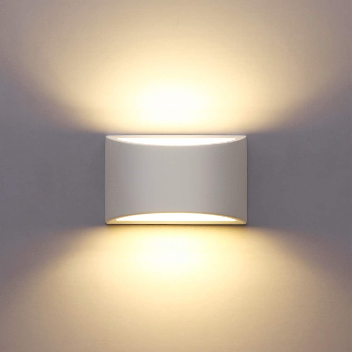 LED Wall Light | Curved Aluminium Up & Down Indoor Sconce