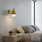 Modern Wall Light | Nordic Macaron Iron & Wood Sconce with Pull Switch