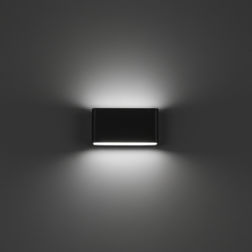 Modern Wall Light | Led Rectangular Up & Down Aluminum Sconce for Indoor & Outdoor Lighting