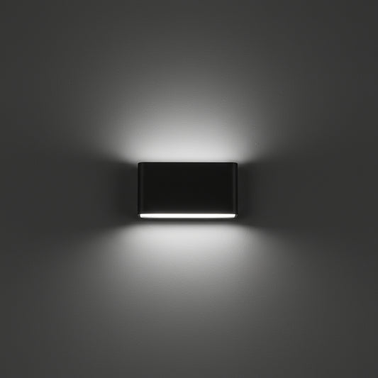 Modern Wall Light | Led Rectangular Up & Down Aluminum Sconce for Indoor & Outdoor Lighting