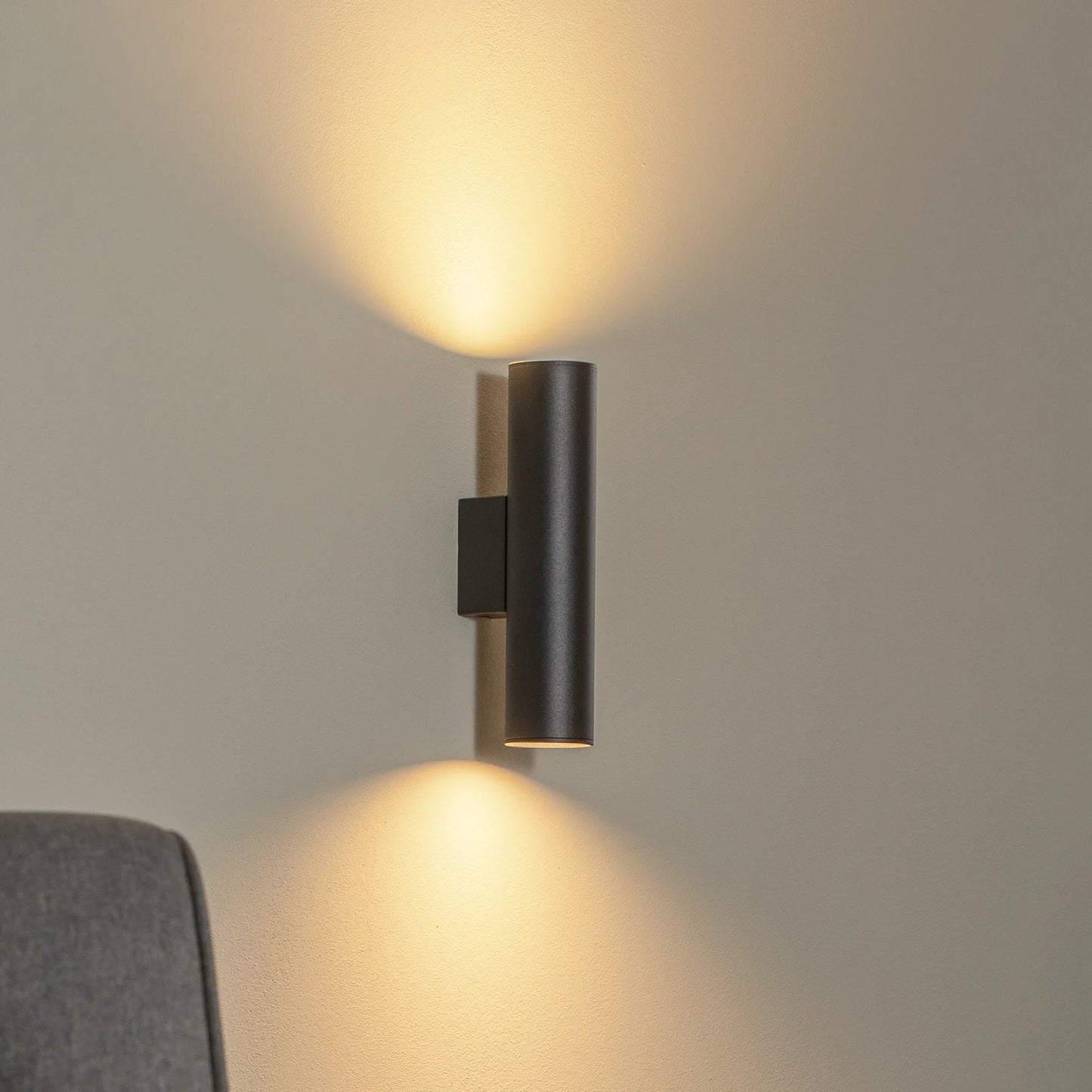 Modern Wall Light | Cylinder Minimalist Up & Down Aluminum Sconce