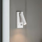 Stick-On Wall Light | Adjustable LED Reading Sconce with USB & Type-C Charging Ports in Black or White