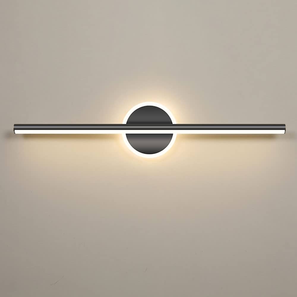 LED Wall Light | Minimalist Bar Sconce with Central Ring Design