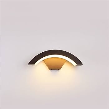 Modern Wall Light | IP65 Waterproof Curved Arch LED Outdoor Sconce 10W
