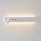 LED Wall Light | Slim Aluminum Sconce with Integrated Switch and Adjustable Spotlight in Black or White