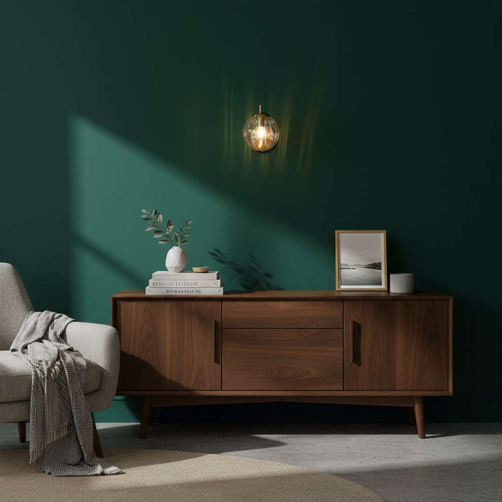 Brass Wall Light | Gold Metal Arm with Clear Ribbed Glass Globe Shade