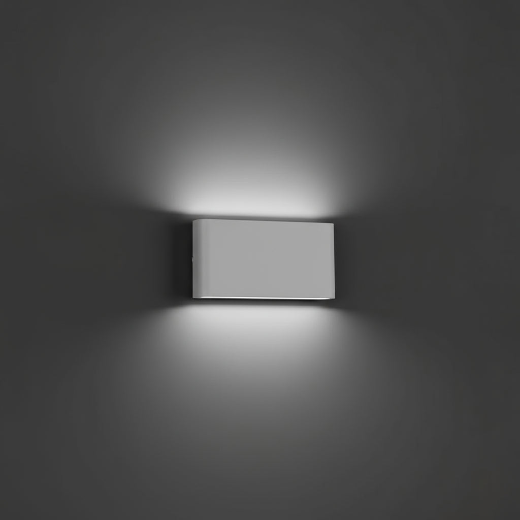 Modern Wall Light | Led Rectangular Up & Down Aluminum Sconce for Indoor & Outdoor Lighting