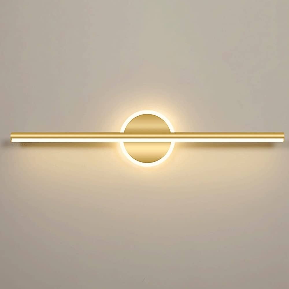 LED Wall Light | Minimalist Bar Sconce with Central Ring Design