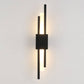 Rechargeable Vertical Bar Wall Light | Art Deco Dual-Rod Sconce with Warm Integrated LED