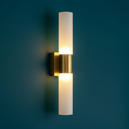 Modern Wall Light | Vertical Double-Ended Glass Tube Sconce