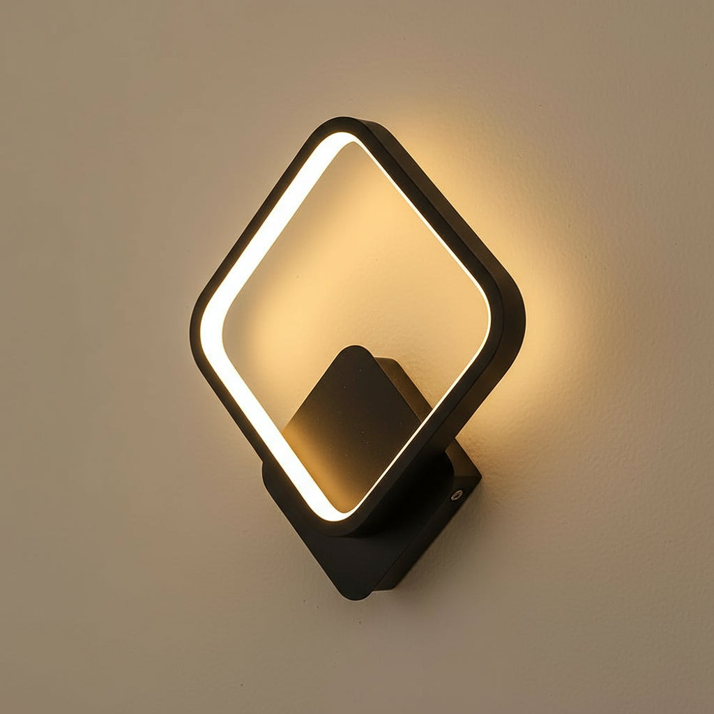 LED Wall Light | Modern Round Aluminum Sconce with Milky White Silicone Shade