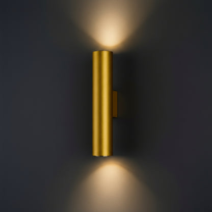 Modern Wall Light | Cylinder Minimalist Up & Down Aluminum Sconce