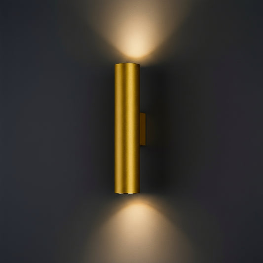 Modern Wall Light | Cylinder Minimalist Up & Down Aluminum Sconce