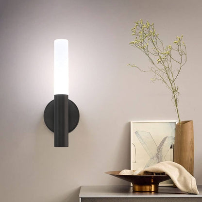 Rechargeable Stick-On Wall Light | Slim Cylinder Sconce with Motion Sensor & Magnetic Base