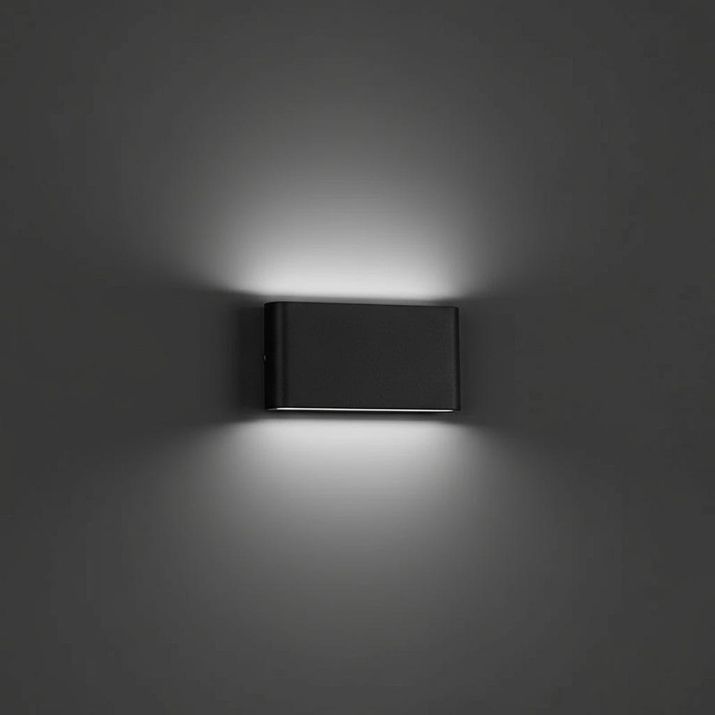 Modern Wall Light | Led Rectangular Up & Down Aluminum Sconce for Indoor & Outdoor Lighting