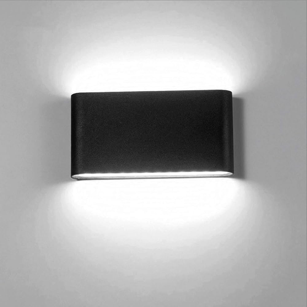 Modern Wall Light | Led Rectangular Up & Down Aluminum Sconce for Indoor & Outdoor Lighting