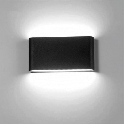 Modern Wall Light | Led Rectangular Up & Down Aluminum Sconce for Indoor & Outdoor Lighting