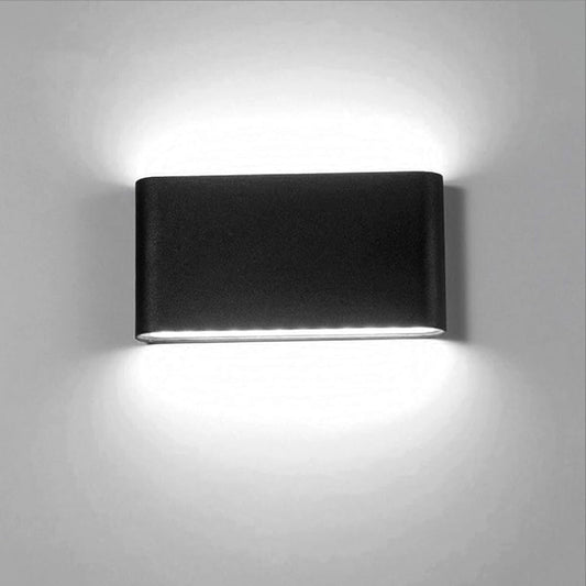 Modern Wall Light | Led Rectangular Up & Down Aluminum Sconce for Indoor & Outdoor Lighting