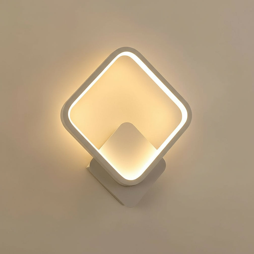 LED Wall Light | Modern Round Aluminum Sconce with Milky White Silicone Shade
