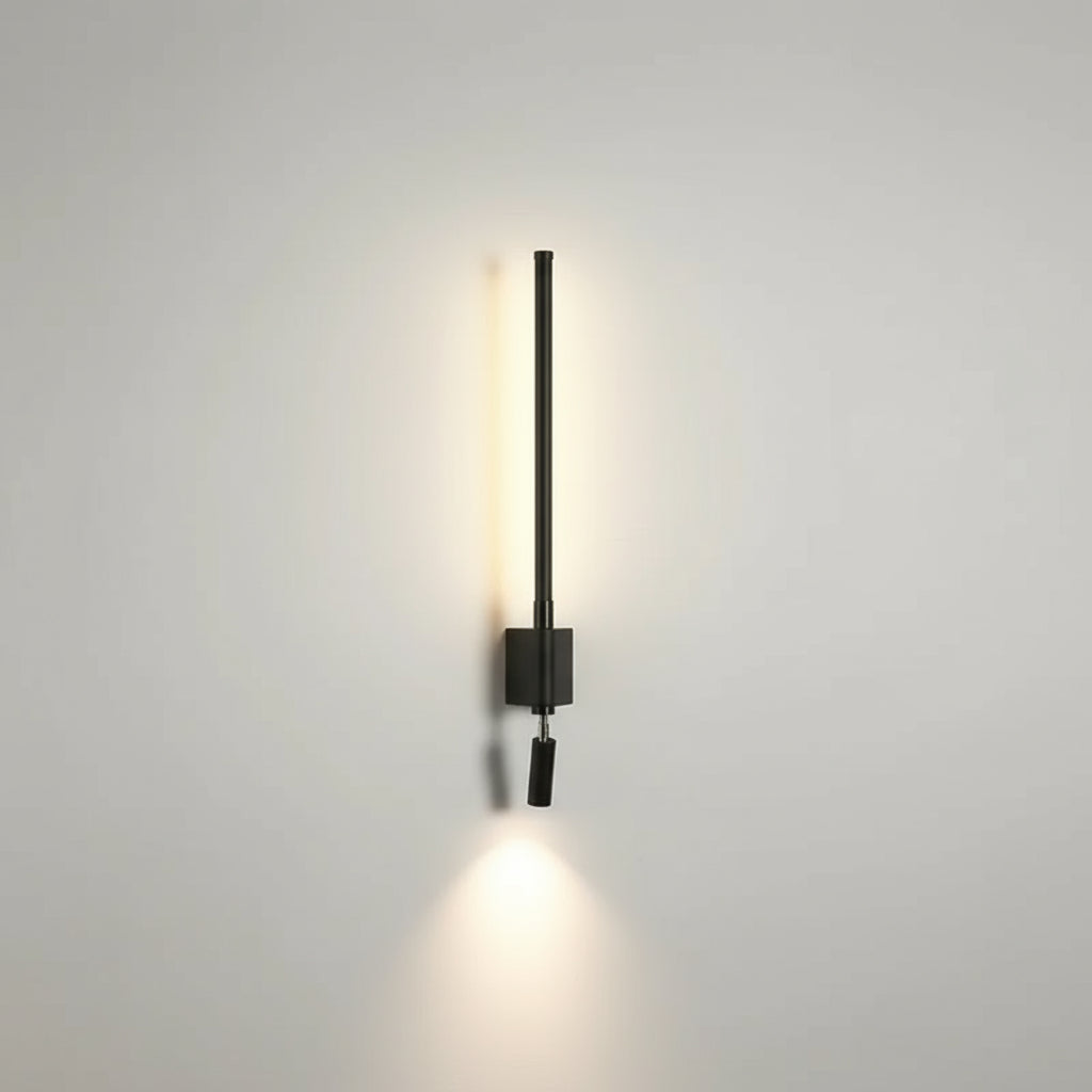 LED Wall Light | LED Sconce with Backlight and Adjustable Spotlight for Bedroom & Living Room