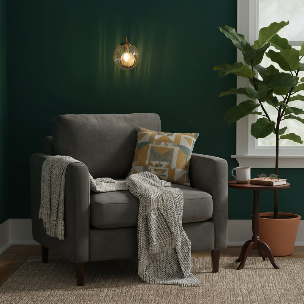 Brass Wall Light | Gold Metal Arm with Clear Ribbed Glass Globe Shade