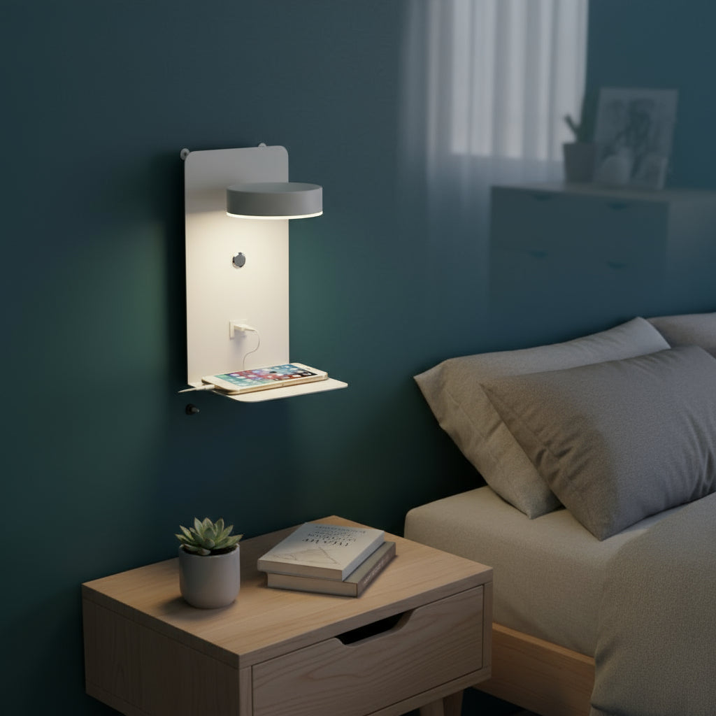 LED Wall Light | Modern Bedside Sconce with 3 Light Modes