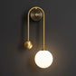 Antique Brass Wall Light | Balanced Modern Sconce with Dual Globes