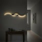 Contemporary LED Wall Light | Curved Aluminum & Silicone Sconce
