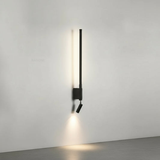 LED Wall Light | LED Sconce with Backlight and Adjustable Spotlight for Bedroom & Living Room