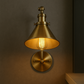 Brass Wall Light | Adjustable Vintage Cone Shade with Articulated Arm