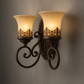 Vintage Wall Light | European Retro Iron & Clear Glass Sconce