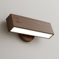 Stick-On Rechargeable Wall Light | Rotating Wooden LED Sconce