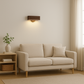 Stick-On Rechargeable Wall Light | Rotating Wooden LED Sconce