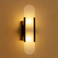 Art Deco Wall Light | Marble Sconce with Brass or Black Finish