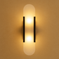 Art Deco Wall Light | Marble Sconce with Brass or Black Finish