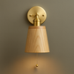 Brass Wall Light | Vintage Adjustable Sconce with Exposed LED Bulb