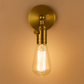 Brass Wall Light | Industrial Adjustable Arm Sconce with Knob Switch
