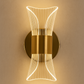 Contemporary Gold Acrylic Wall Light | Bow-Tie Design LED Light 12W with 3 Colour Modes