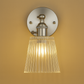 Contemporary Wall Light | Chrome Wall Sconce with Dual Frosted Glass Globes and Slim Curved Arm