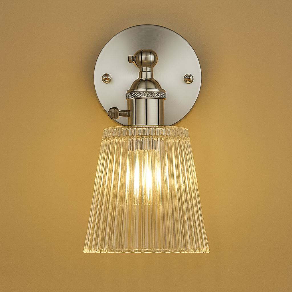 Contemporary Wall Light | Chrome Wall Sconce with Dual Frosted Glass Globes and Slim Curved Arm