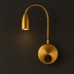 Antique Brass Wall Light | Modern Gold Aluminum LED Sconce with 30° Focusing Lens and Touch Switch