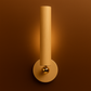 Rechargeable Stick-on Wall Light | Minimalist Wooden Tube Sconce with Touch Switch