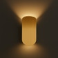 Modern Wall Light | Brushed Brass Curved Leaf-Shaped Sconce
