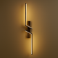 Contemporary Wall Light | Aluminum Sconce with Dual Zigzag LED Strips