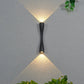 Contemporary LED Wall Light | Slim Hourglass Brass Up & Down Sconce