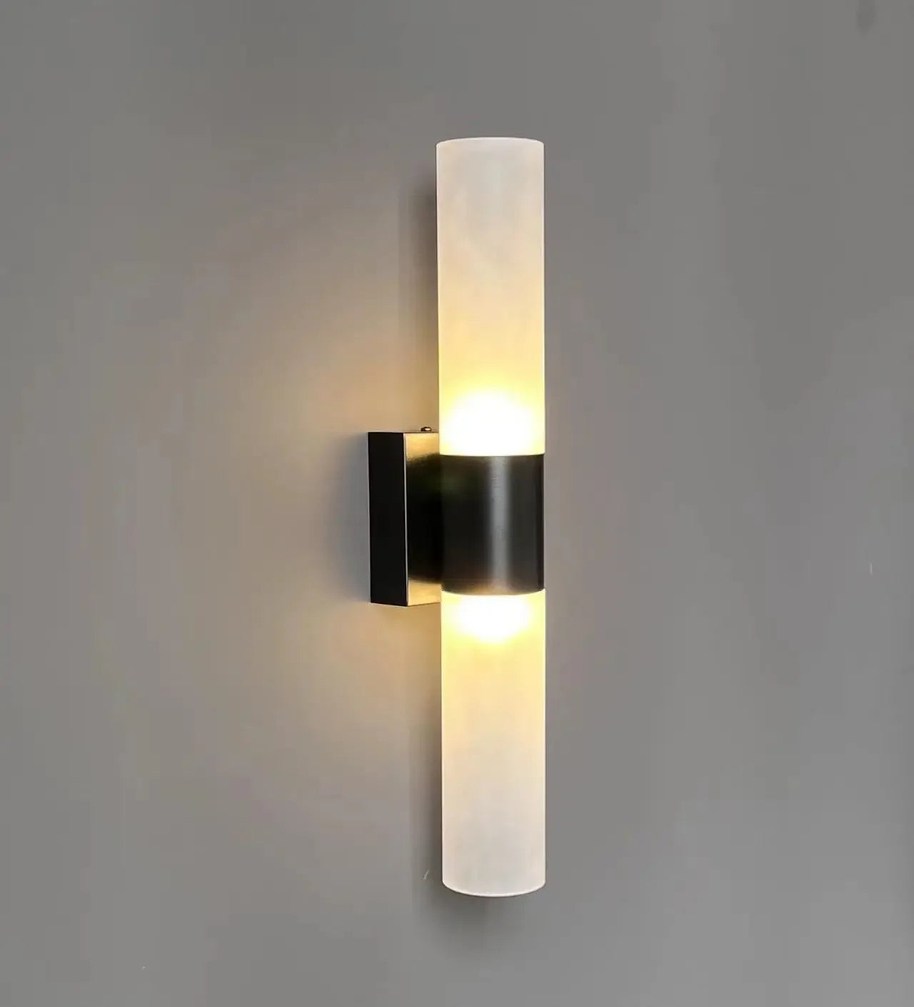 Modern Wall Light | Vertical Double-Ended Glass Tube Sconce