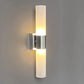 Modern Wall Light | Vertical Double-Ended Glass Tube Sconce