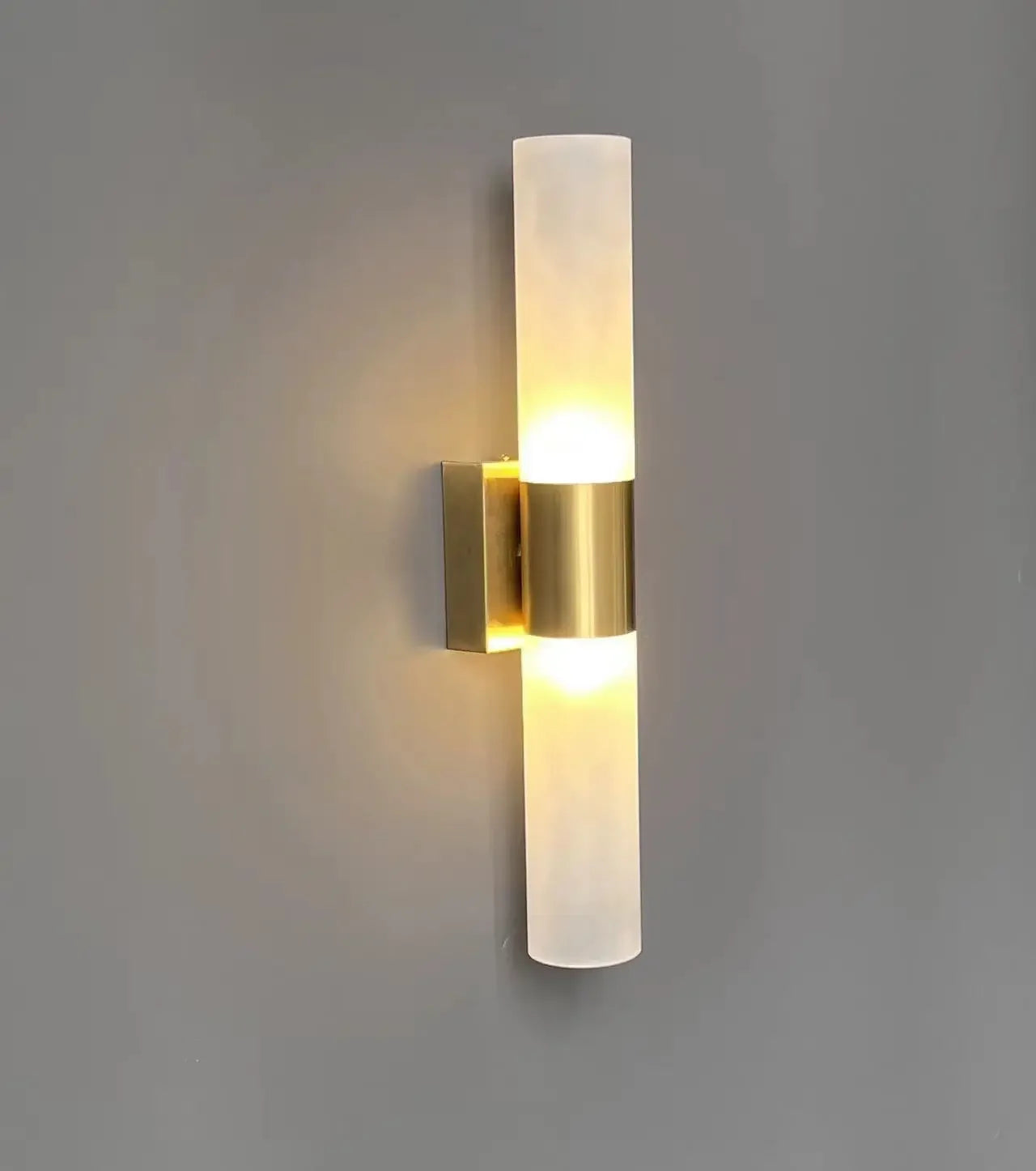 Modern Wall Light | Vertical Double-Ended Glass Tube Sconce