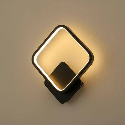 LED Wall Light | Modern Round Aluminum Sconce with Milky White Silicone Shade